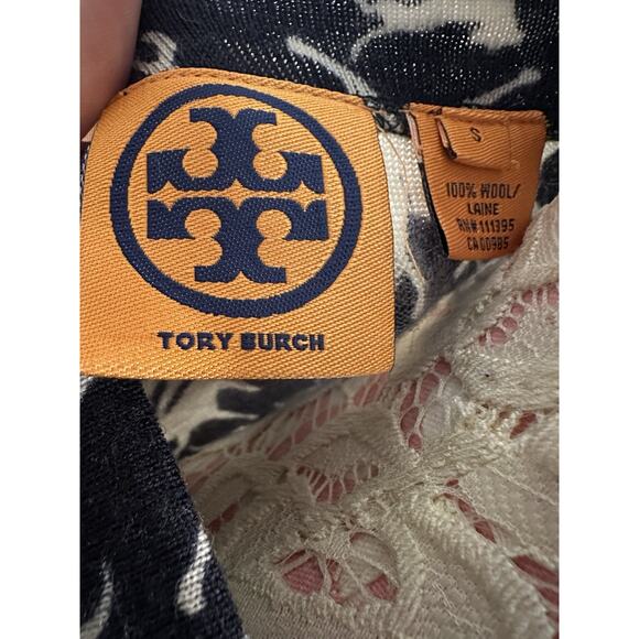 *FIRM* Tory Burch Wool Horse Equestrian Print Big Button Cardigan Small READ - Picture 7 of 8